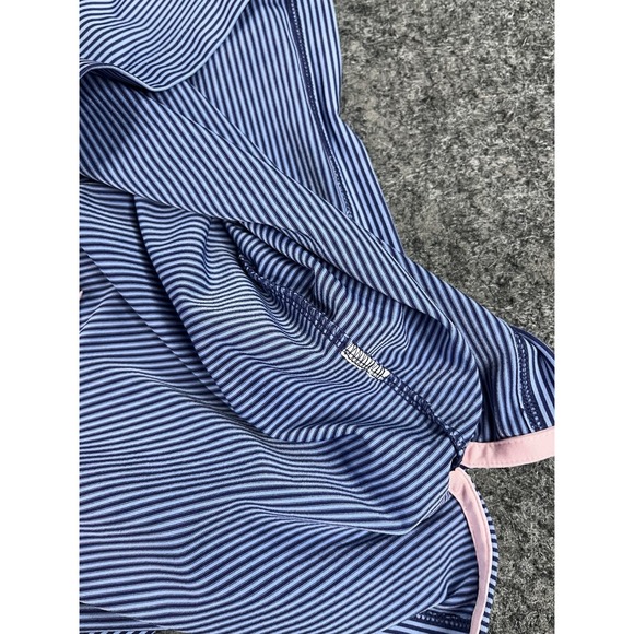 Greyson Golf Polo Shirt Mens Medium Blue Performance Stretch Spur Logo - Picture 11 of 11